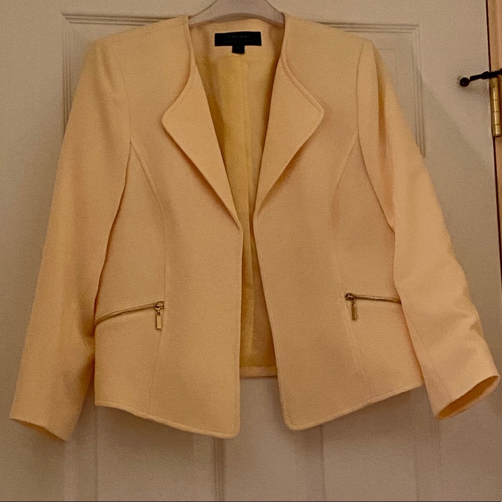 Yellow Tahari Dress Jacket